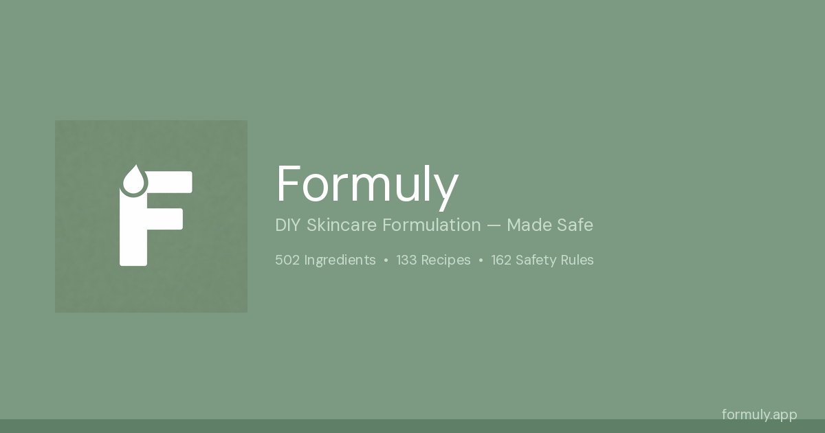 Formuly — Formulate Skincare with Confidence